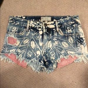 Free people denim shorts